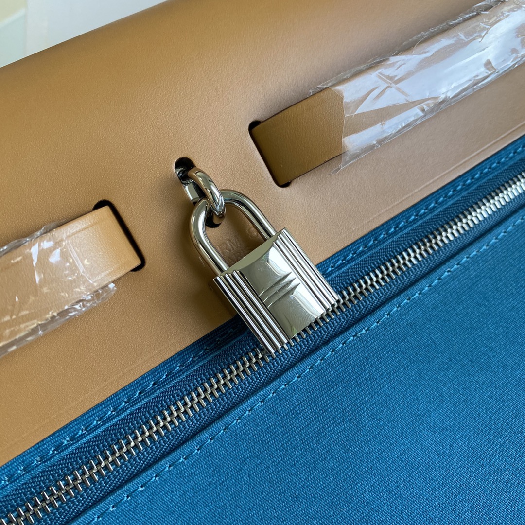 에르메스 에르백31 블루 잔지바르 은장